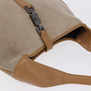 GUCCI Jackie Shoulder Bag Suede Beige Silver 001 3735 Auth BA14182-6