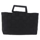 Salvatore Ferragamo Hand Bag Canvas Black Silver Auth BA14183-13