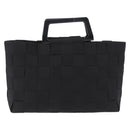 Salvatore Ferragamo Hand Bag Canvas Black Silver Auth BA14183-3