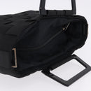 Salvatore Ferragamo Hand Bag Canvas Black Silver Auth BA14183-7