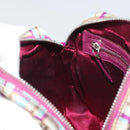 FENDI Zucca Canvas Shoulder Bag Purple Silver Auth BA14184-21