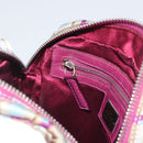 FENDI Zucca Canvas Shoulder Bag Purple Silver Auth BA14184-22