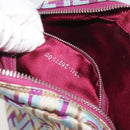 FENDI Zucca Canvas Shoulder Bag Purple Silver Auth BA14184-12