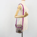 FENDI Zucca Canvas Shoulder Bag Purple Silver Auth BA14184-25