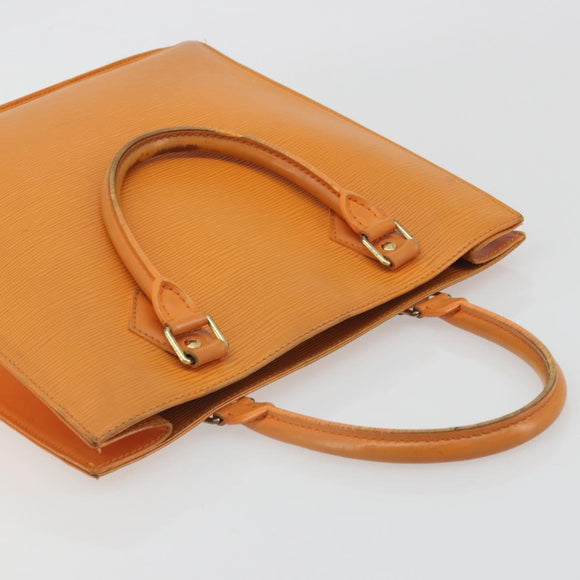 LOUIS VUITTON Epi Sac Plat PM Hand Bag Mandarin M5274H LV Auth BA14186