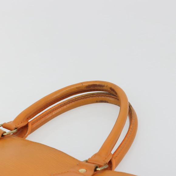 LOUIS VUITTON Epi Sac Plat PM Hand Bag Mandarin M5274H LV Auth BA14186