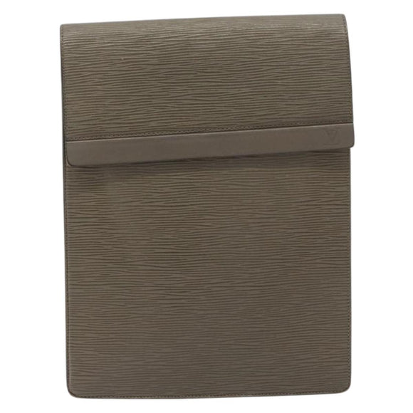 LOUIS VUITTON Epi Ramatuelle Shoulder Bag Gray Pepper M5247C LV Auth BA14187