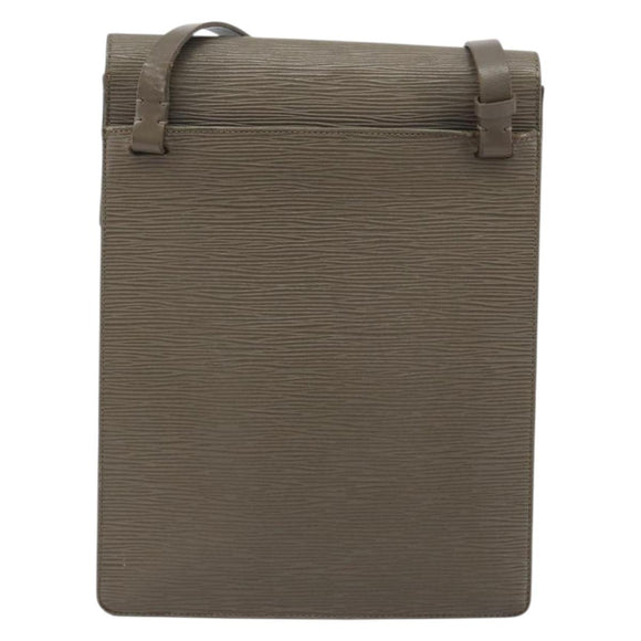 LOUIS VUITTON Epi Ramatuelle Shoulder Bag Gray Pepper M5247C LV Auth BA14187