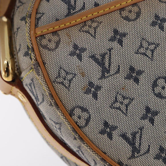 LOUIS VUITTON Monogram Mini Jeanne GM Shoulder Bag Blue M92000 LV Auth BA14188