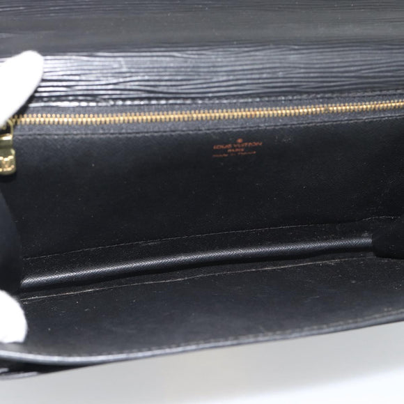 LOUIS VUITTON Epi Monceau 28 Hand Bag Black M52122 LV Auth BA14189