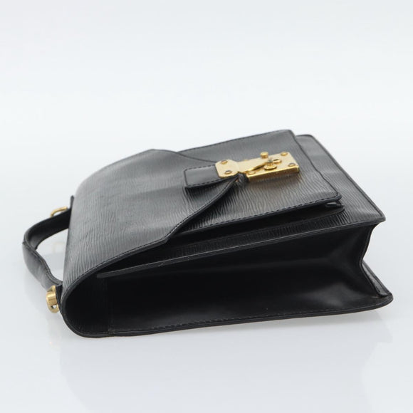 LOUIS VUITTON Epi Monceau 28 Hand Bag Black M52122 LV Auth BA14189