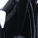 BALLY Shoulder Bag Leather Black Gold Auth BA1419-18