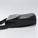 BALLY Shoulder Bag Leather Black Gold Auth BA1419-4