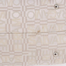 Salvatore Ferragamo Hand Bag Jacquard Ivory Silver Auth BA14190A-6