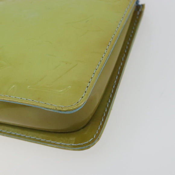 LOUIS VUITTON Monogram Vernis Lexington Pouch Baby Blue M91011 LV Auth BA14191A