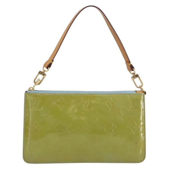 LOUIS VUITTON Monogram Vernis Lexington Pouch Baby Blue M91011 LV Auth BA14191A