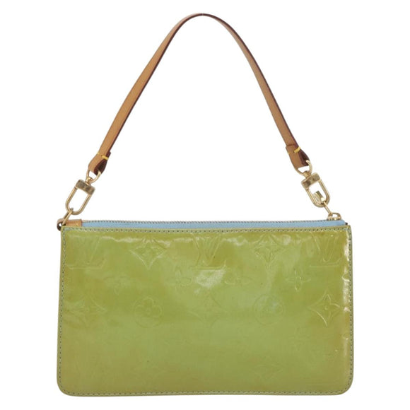 LOUIS VUITTON Monogram Vernis Lexington Pouch Baby Blue M91011 LV Auth BA14191A