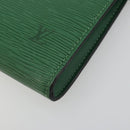 LOUIS VUITTON Epi Pochette Accessoires Accessory Pouch Green M52984 Auth BA14192-9