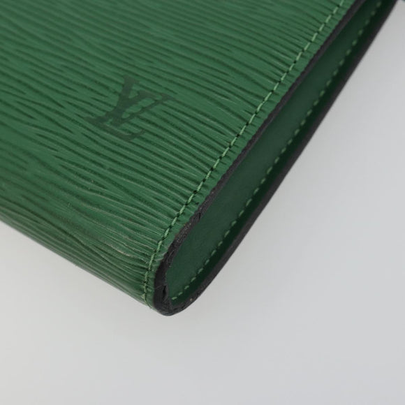 LOUIS VUITTON Epi Pochette Accessoires Accessory Pouch Green M52984 Auth BA14192