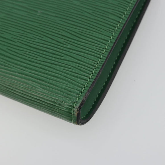 LOUIS VUITTON Epi Pochette Accessoires Accessory Pouch Green M52984 Auth BA14192