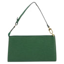 LOUIS VUITTON Epi Pochette Accessoires Accessory Pouch Green M52984 Auth BA14192-2