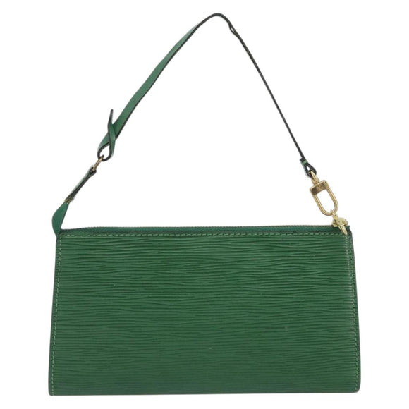 LOUIS VUITTON Epi Pochette Accessoires Accessory Pouch Green M52984 Auth BA14192