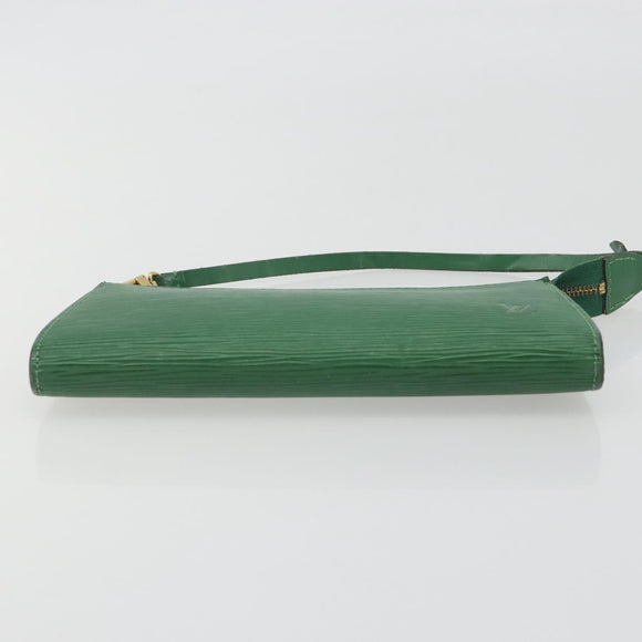 LOUIS VUITTON Epi Pochette Accessoires Accessory Pouch Green M52984 Auth BA14192