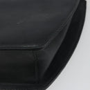 GUCCI Shoulder Bag Leather Black Gold Auth BA14193-12