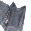 GUCCI Shoulder Bag Leather Black Gold Auth BA14193-18