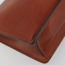 LOUIS VUITTON Epi Sellier Dragonne Clutch Bag Brown M52613 LV Auth BA14195-16