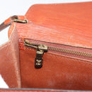 LOUIS VUITTON Epi Sellier Dragonne Clutch Bag Brown M52613 LV Auth BA14195-22