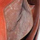 LOUIS VUITTON Epi Sellier Dragonne Clutch Bag Brown M52613 LV Auth BA14195-11