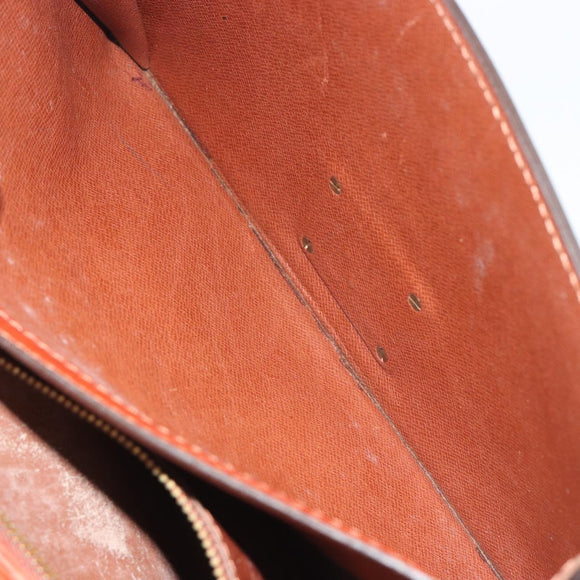 LOUIS VUITTON Epi Sellier Dragonne Clutch Bag Brown M52613 LV Auth BA14195