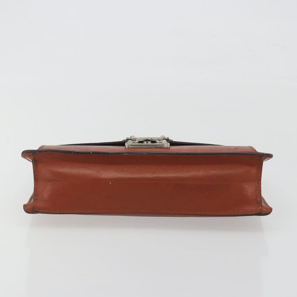 LOUIS VUITTON Epi Sellier Dragonne Clutch Bag Brown M52613 LV Auth BA14195