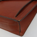 LOUIS VUITTON Epi Sellier Dragonne Clutch Bag Brown M52613 LV Auth BA14195-7