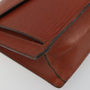 LOUIS VUITTON Epi Sellier Dragonne Clutch Bag Brown M52613 LV Auth BA14195-14