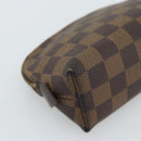 LOUIS VUITTON Damier Ebene Pochette Cosmetic PM Pouch N47516 LV Auth BA14196-16