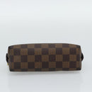 LOUIS VUITTON Damier Ebene Pochette Cosmetic PM Pouch N47516 LV Auth BA14196-6