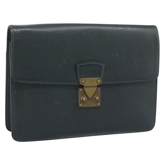 LOUIS VUITTON Taiga Pochette Kourad Clutch Bag Epicea M30194 LV Auth BA14197