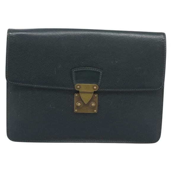LOUIS VUITTON Taiga Pochette Kourad Clutch Bag Epicea M30194 LV Auth BA14197