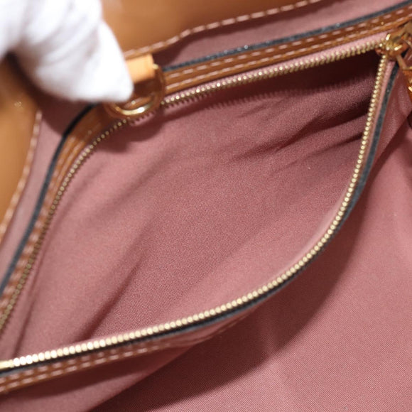 LOUIS VUITTON Monogram Vernis Catalina BB Rose Velours M90015 LV Auth BA14198