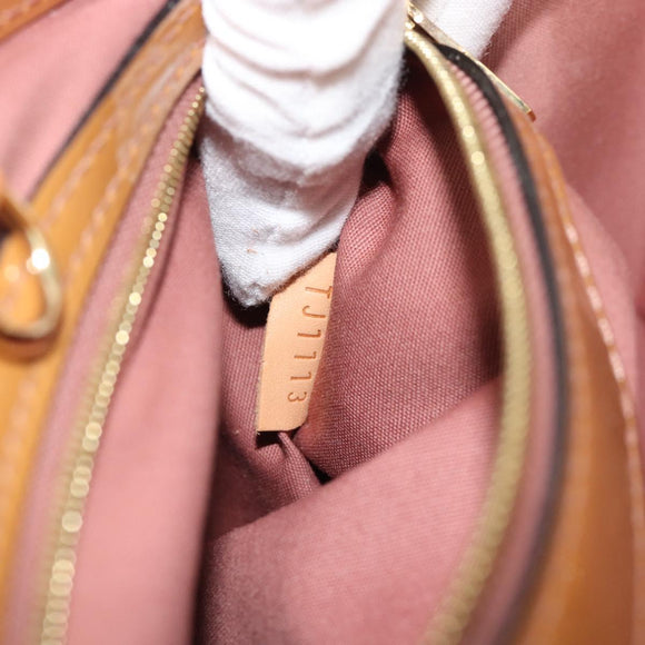 LOUIS VUITTON Monogram Vernis Catalina BB Rose Velours M90015 LV Auth BA14198