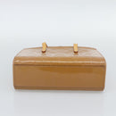 LOUIS VUITTON Monogram Vernis Catalina BB Rose Velours M90015 LV Auth BA14198-5