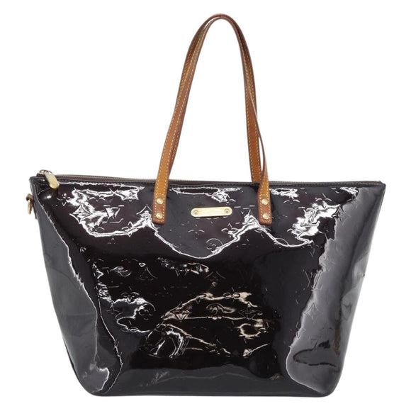 LOUIS VUITTON Monogram Vernis Bellevue GM Tote Bag Amarante M93589 Auth BA14199