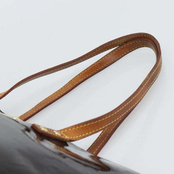 LOUIS VUITTON Monogram Vernis Bellevue GM Tote Bag Amarante M93589 Auth BA14199