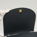 BALLY Shoulder Bag Leather Navy Gold Auth BA1420-19