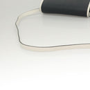 BALLY Shoulder Bag Leather Navy Gold Auth BA1420-7