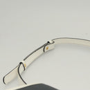 BALLY Shoulder Bag Leather Navy Gold Auth BA1420-8