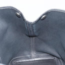 HERMES Garden Party PM Hand Bag Canvas Black Silver Auth BA14200-19