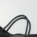 HERMES Garden Party PM Hand Bag Canvas Black Silver Auth BA14200-8